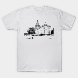 Maine State USA T-Shirt